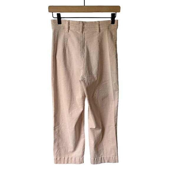 Marine Layer Bridget Slim Wide Leg Cropped Soft Pants in Peach Whip Size 4 NWT - Picture 2 of 6